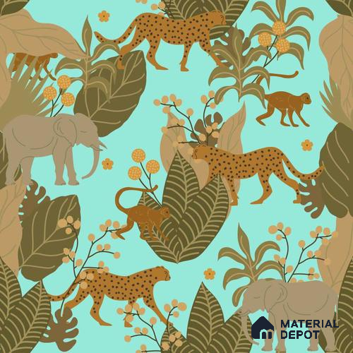PDK008 - 3 | Kid Series Florals Look 52 inches Economy Paper (Customized Size Wallpaper)