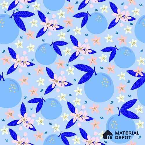 PDK010 - 5 | Kid Series Florals Look 40 inches Sandblast Paper (Customized Size Wallpaper)