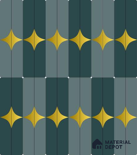 PDK014-7 | Modern Series Patterned Look 40 inches Sandblast Paper (Customized Size Wallpaper)