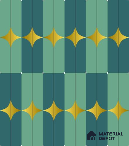 PDK014-8 | Modern Series Patterned Look 40 inches Sandblast Paper (Customized Size Wallpaper)