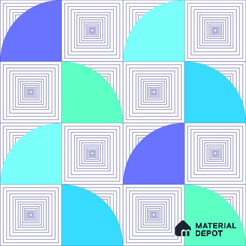PDK018-8 | Modern Series Geometric Look 52 inches Economy Paper (Customized Size Wallpaper)
