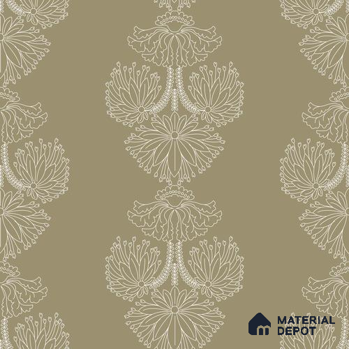 PDK020-5 | Traditional Series Damask Look 40 inches Canvas Paper (Customized Size Wallpaper)
