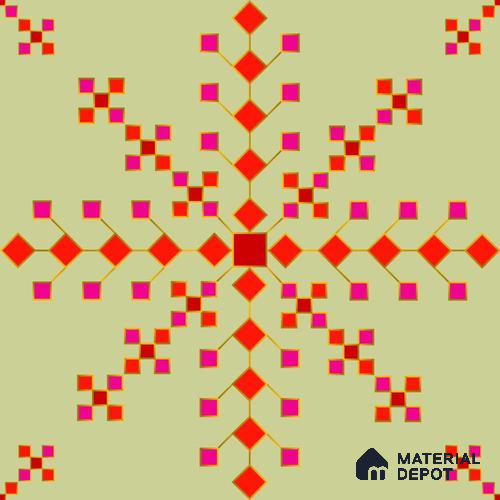PDK024-7 | Traditional Series Patterned Look 40 inches Canvas Paper (Customized Size Wallpaper)