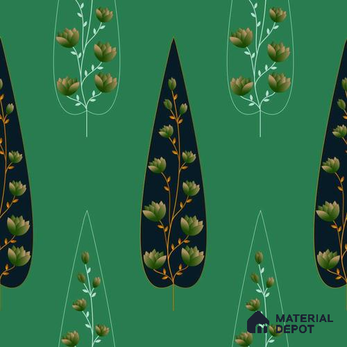 PDK027-3 | Modern Series Florals Look 52 inches Economy Paper (Customized Size Wallpaper)