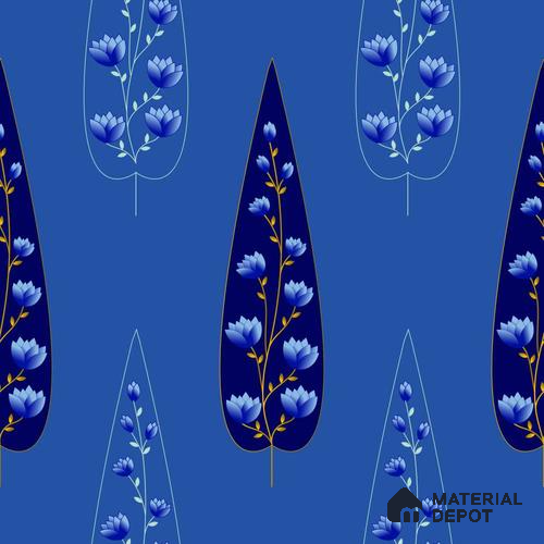 PDK027-4 | Modern Series Florals Look 52 inches Economy Paper (Customized Size Wallpaper)
