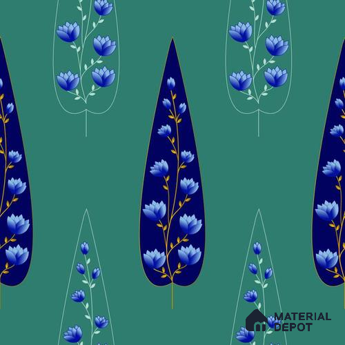 PDK027-5 | Modern Series Florals Look 50 inches Premium Paper (Customized Size Wallpaper)
