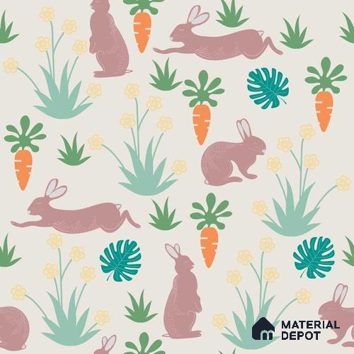 PDK031 - 2 | Kid Series Animal Print Look 40 inches Canvas Paper (Customized Size Wallpaper)