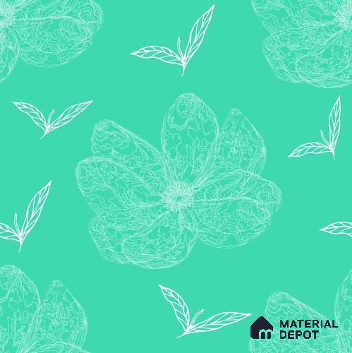 PDK036-2 | Modern Series Florals Look 40 inches Sandblast Paper (Customized Size Wallpaper)