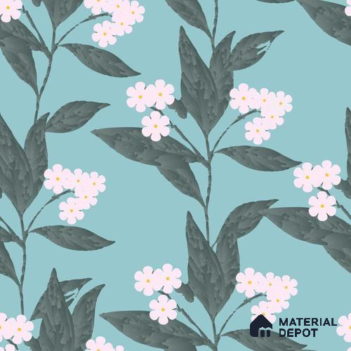 PDK037-8 | Modern Series Florals Look 40 inches Canvas Paper (Customized Size Wallpaper)