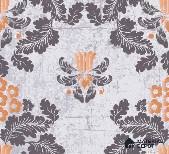 PDK040-3 | Traditional Series Florals Look 50 inches Premium Paper (Customized Size Wallpaper)