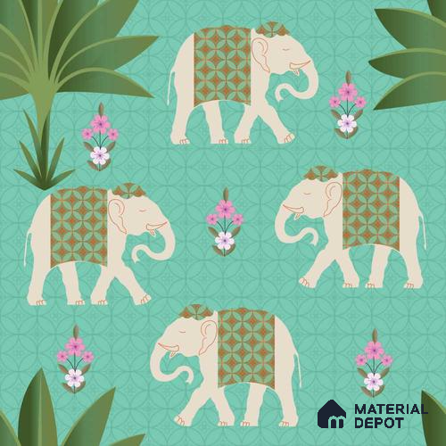 PDK041-2 | Traditional Series Animal Print Look 52 inches Economy Paper (Customized Size Wallpaper)
