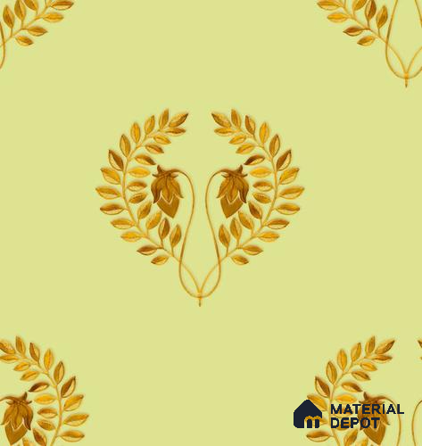 PHM024-2 | Traditional Series Damask Look 52 inches Economy Paper (Customized Size Wallpaper)