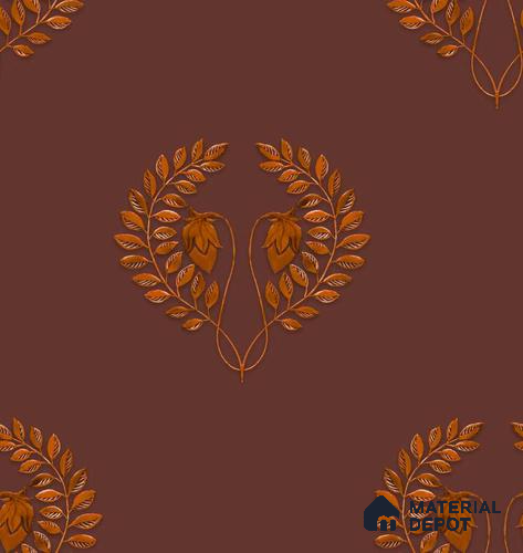 PHM024-3 | Traditional Series Damask Look 40 inches Sandblast Paper (Customized Size Wallpaper)