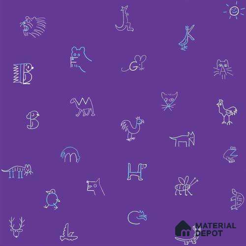 PHM035 - 2 | Kid Series Patterned Look 50 inches Premium Paper (Customized Size Wallpaper)