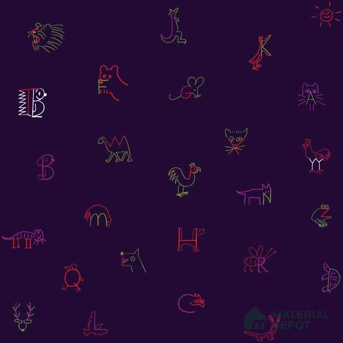 PHM035 - 6 | Kid Series Patterned Look 40 inches Sandblast Paper (Customized Size Wallpaper)