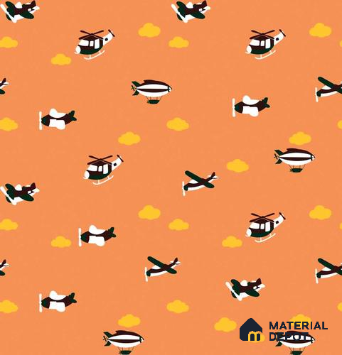 PHM036 - 6 | Kid Series Patterned Look 40 inches Sandblast Paper (Customized Size Wallpaper)