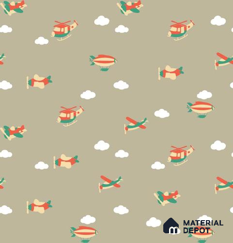 PHM036 - 8 | Kid Series Patterned Look 50 inches Premium Paper (Customized Size Wallpaper)