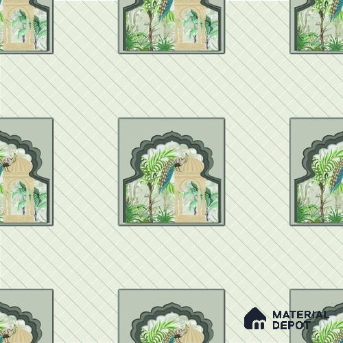 PIC-04 | Pichwai Series Animal Print Look 40 inches Sandblast Paper (Customized Size Wallpaper)