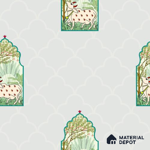 PIC-18 | Pichwai Series Animal Print Look 40 inches Sandblast Paper (Customized Size Wallpaper)