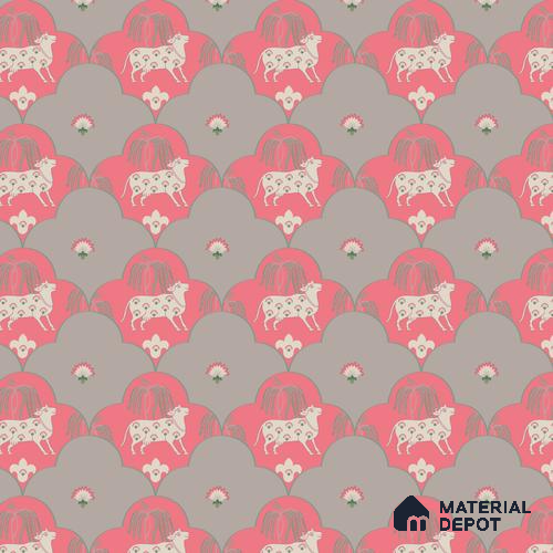 PIC-23 | Pichwai Series Animal Print Look 40 inches Sandblast Paper (Customized Size Wallpaper)