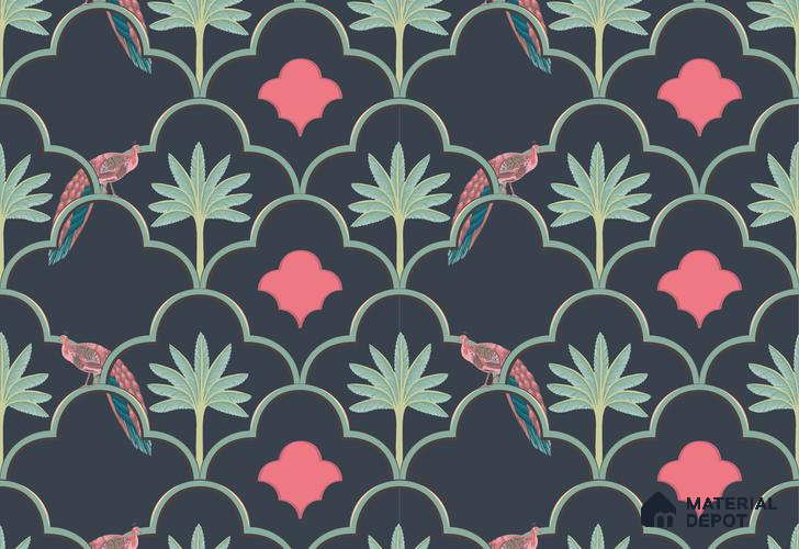 PIC-24 | Pichwai Series Animal Print Look 52 inches Economy Paper (Customized Size Wallpaper)