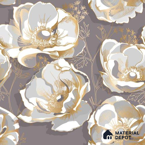 PIND004 | Modern Series Florals Look 52 inches Economy Paper (Customized Size Wallpaper)