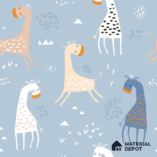 PIND010 | Kid Series Animal Print Look 52 inches Economy Paper (Customized Size Wallpaper)