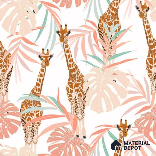 PIND013 | Kid Series Animal Print Look 40 inches Canvas Paper (Customized Size Wallpaper)