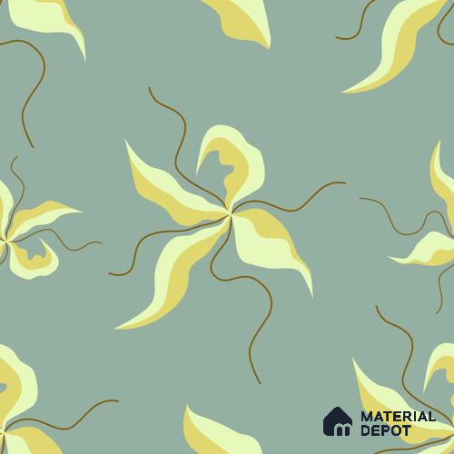 PKB013-7 | Modern Series Florals Look 40 inches Sandblast Paper (Customized Size Wallpaper)