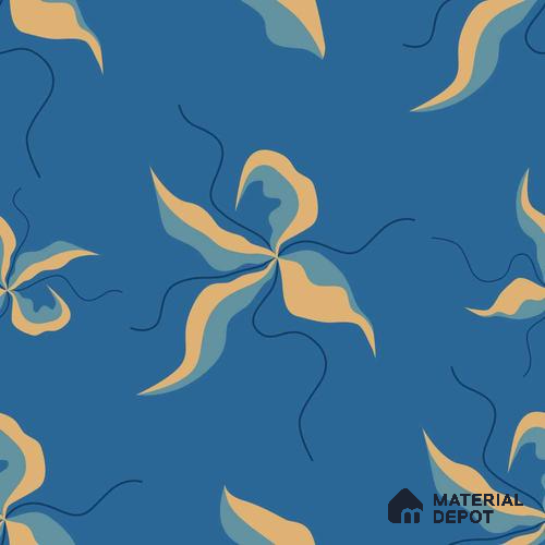 PKB013-8 | Modern Series Florals Look 40 inches Canvas Paper (Customized Size Wallpaper)
