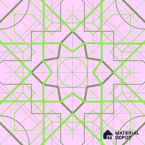 PKR015-4 | Traditional Series Geometric Look 40 inches Sandblast Paper (Customized Size Wallpaper)
