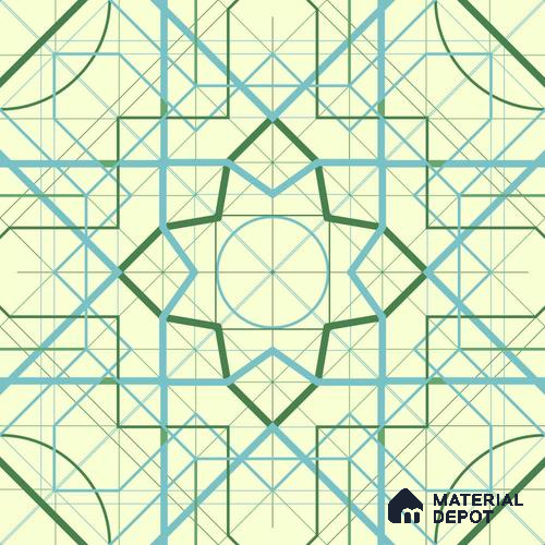 PKR015-6 | Traditional Series Geometric Look 40 inches Sandblast Paper (Customized Size Wallpaper)