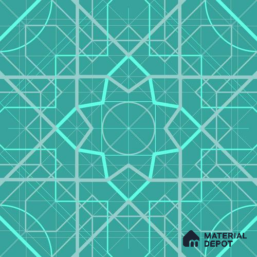 PKR015-7 | Traditional Series Geometric Look 50 inches Premium Paper (Customized Size Wallpaper)