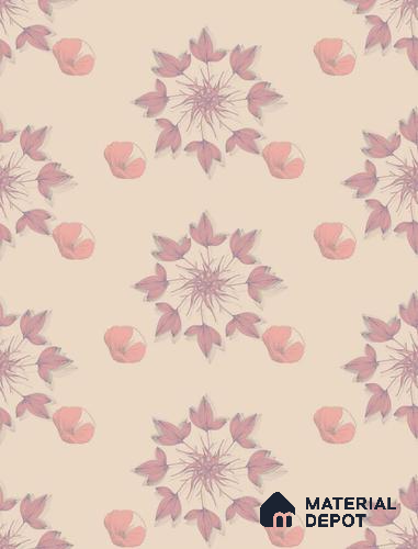 POS001-2 | Traditional Series Florals Look 50 inches Premium Paper (Customized Size Wallpaper)