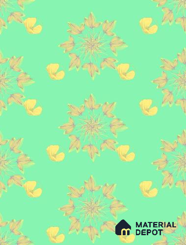 POS001-4 | Traditional Series Florals Look 40 inches Sandblast Paper (Customized Size Wallpaper)