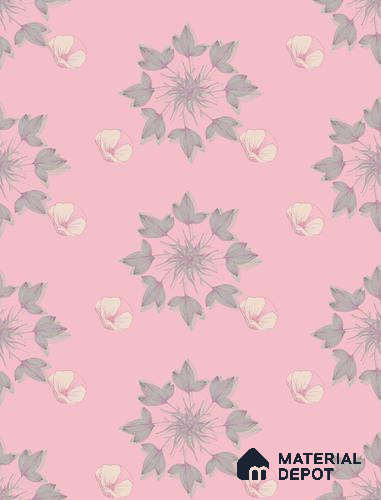 POS001-5 | Traditional Series Florals Look 40 inches Sandblast Paper (Customized Size Wallpaper)
