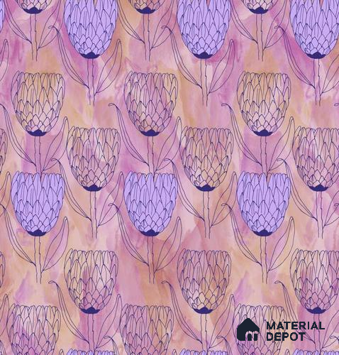 POS008-2 | Modern Series Florals Look 50 inches Premium Paper (Customized Size Wallpaper)