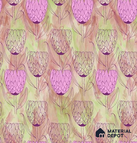 POS008-4 | Modern Series Florals Look 40 inches Canvas Paper (Customized Size Wallpaper)