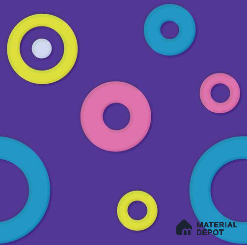 POS017 - 5 | Kid Series Geometric Look 40 inches Canvas Paper (Customized Size Wallpaper)
