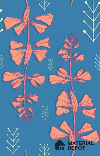 POS018-14 | Modern Series Florals Look 50 inches Premium Paper (Customized Size Wallpaper)