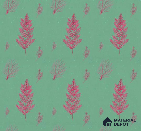 POS035-4 | Modern Series Florals Look 40 inches Sandblast Paper (Customized Size Wallpaper)