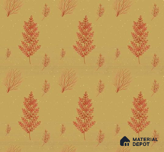 POS035-7 | Modern Series Florals Look 50 inches Premium Paper (Customized Size Wallpaper)