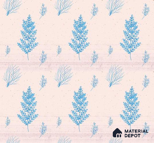 POS035-8 | Modern Series Florals Look 52 inches Economy Paper (Customized Size Wallpaper)