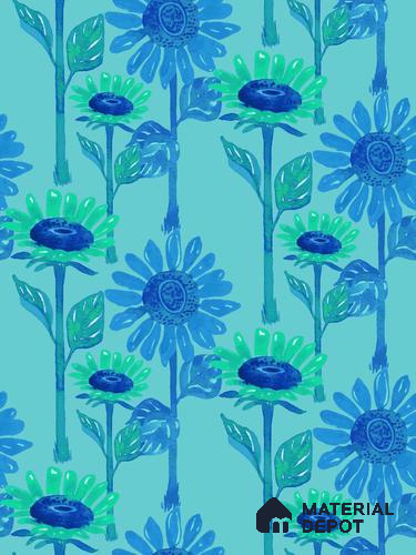 POS036-4 | Modern Series Florals Look 52 inches Economy Paper (Customized Size Wallpaper)