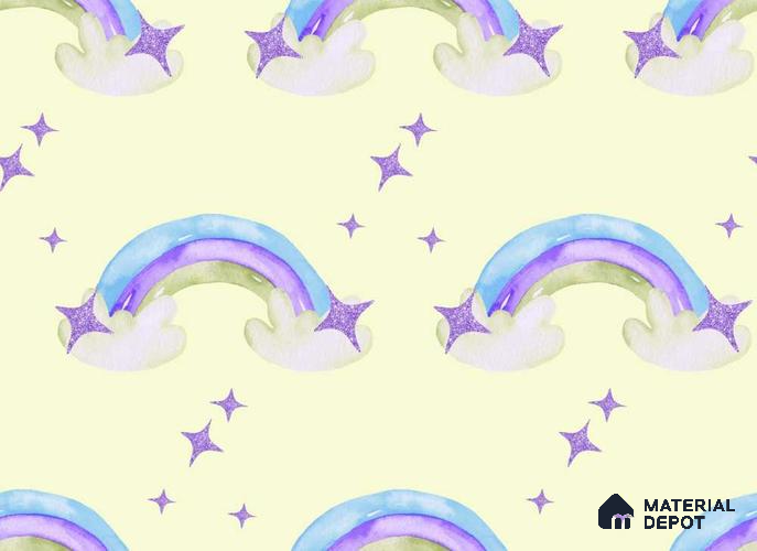 POS040 - 1 | Kid Series Patterned Look 52 inches Economy Paper (Customized Size Wallpaper)
