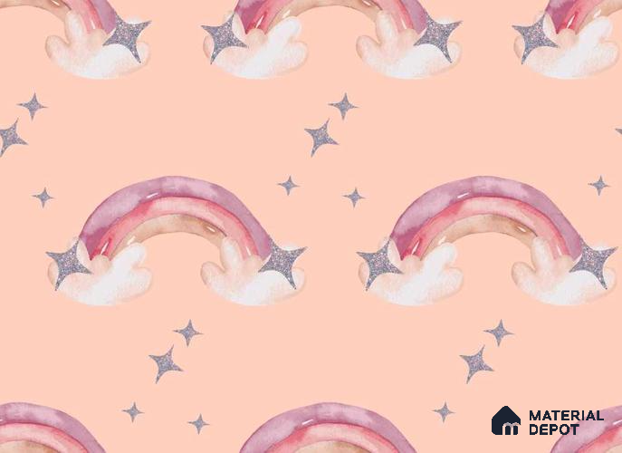 POS040 - 3 | Kid Series Patterned Look 40 inches Sandblast Paper (Customized Size Wallpaper)