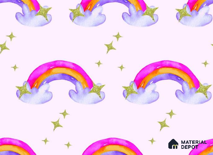 POS040 - 4 | Kid Series Patterned Look 40 inches Sandblast Paper (Customized Size Wallpaper)