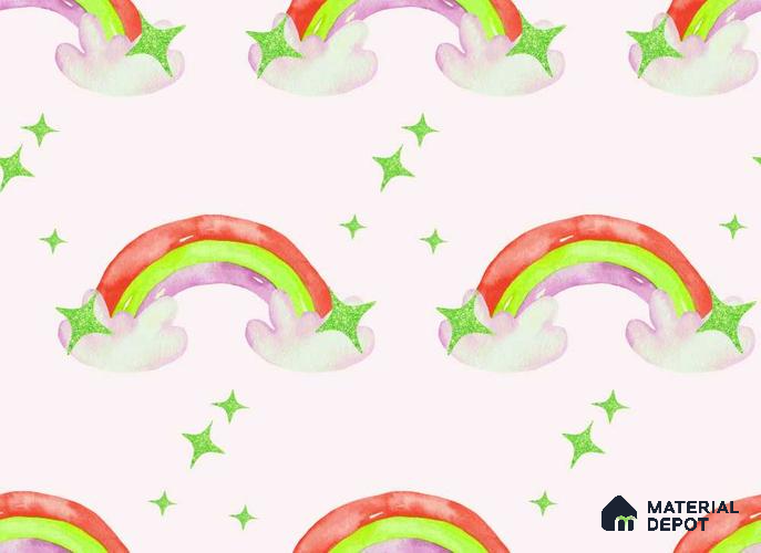 POS040 - 5 | Kid Series Patterned Look 40 inches Sandblast Paper (Customized Size Wallpaper)