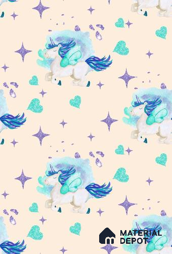 POS041 - 1 | Kid Series Animal Print Look 40 inches Canvas Paper (Customized Size Wallpaper)