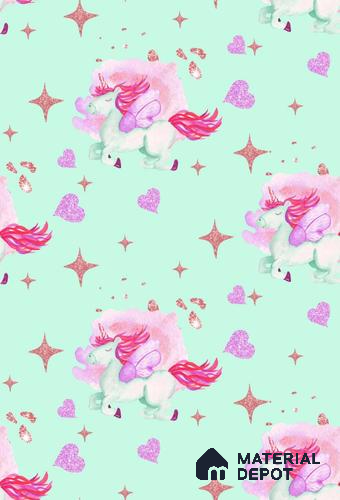 POS041 - 2 | Kid Series Animal Print Look 52 inches Economy Paper (Customized Size Wallpaper)